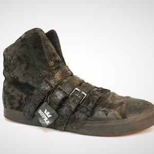 Supra Men's Black Shoes with Buckles SZ 12